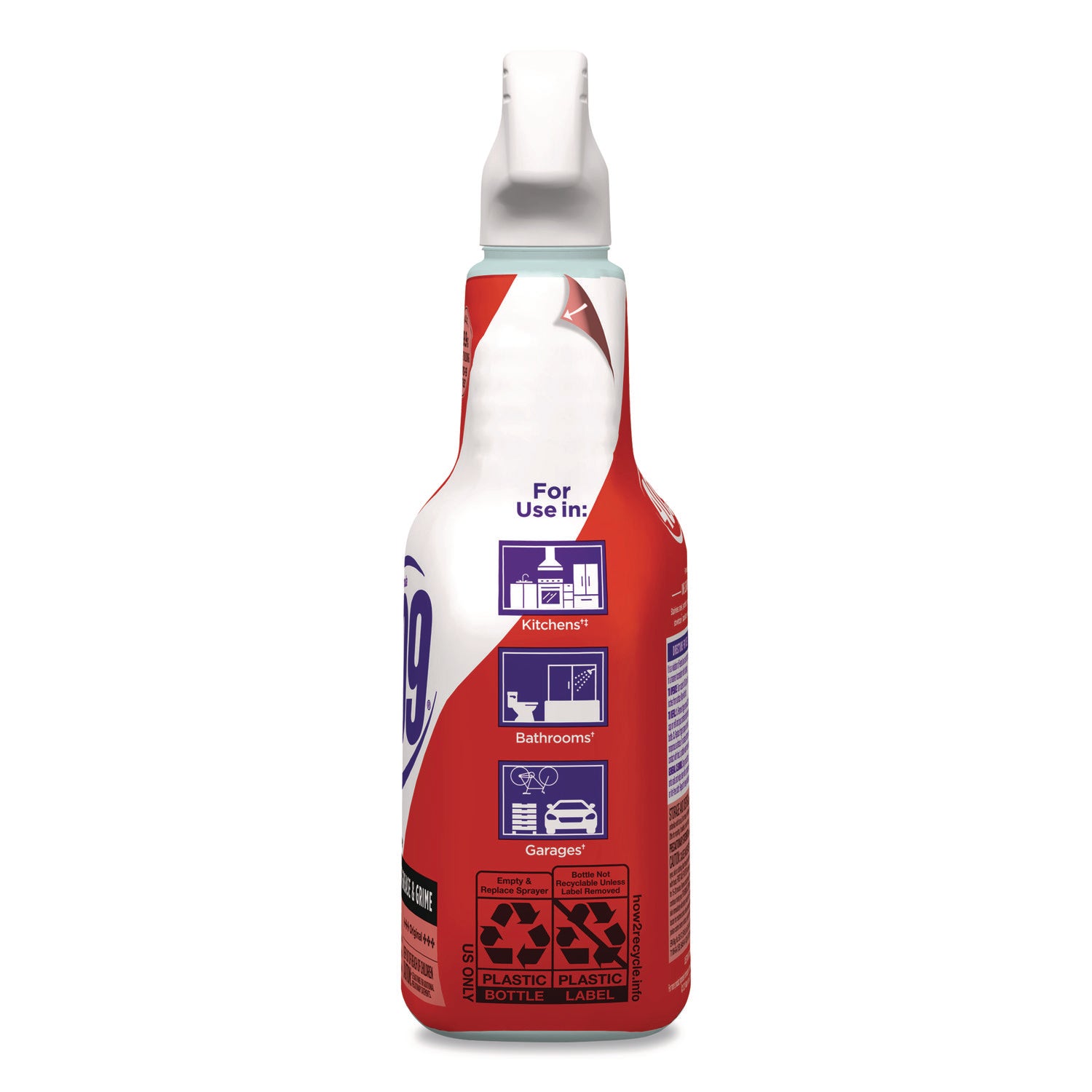 Formula 409 Multi-Surface Cleaner - 32 fl oz (1 quart) - Original Scent - 9 / Carton - Anti-bacterial, Deodorize, Disinfectant - White, Red