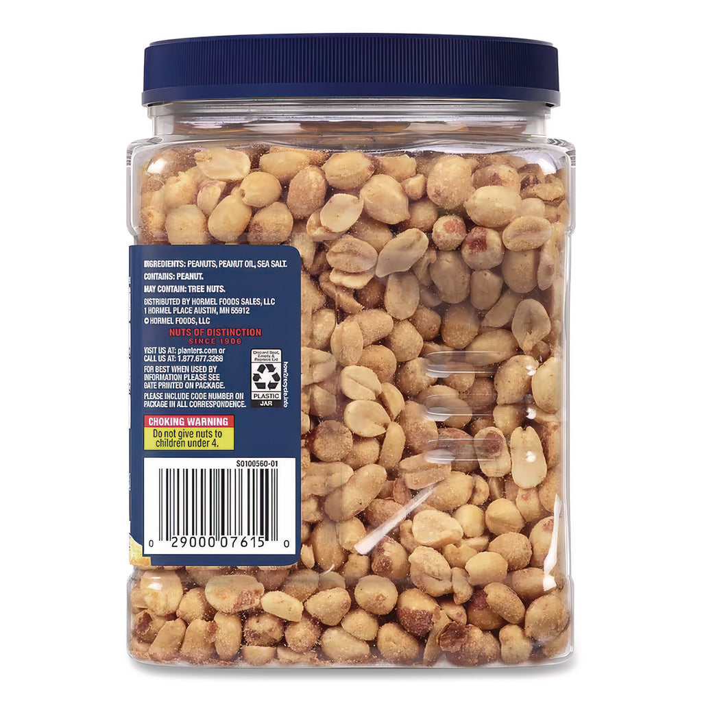 Cocktail Peanuts, Salted, 35 oz Canister