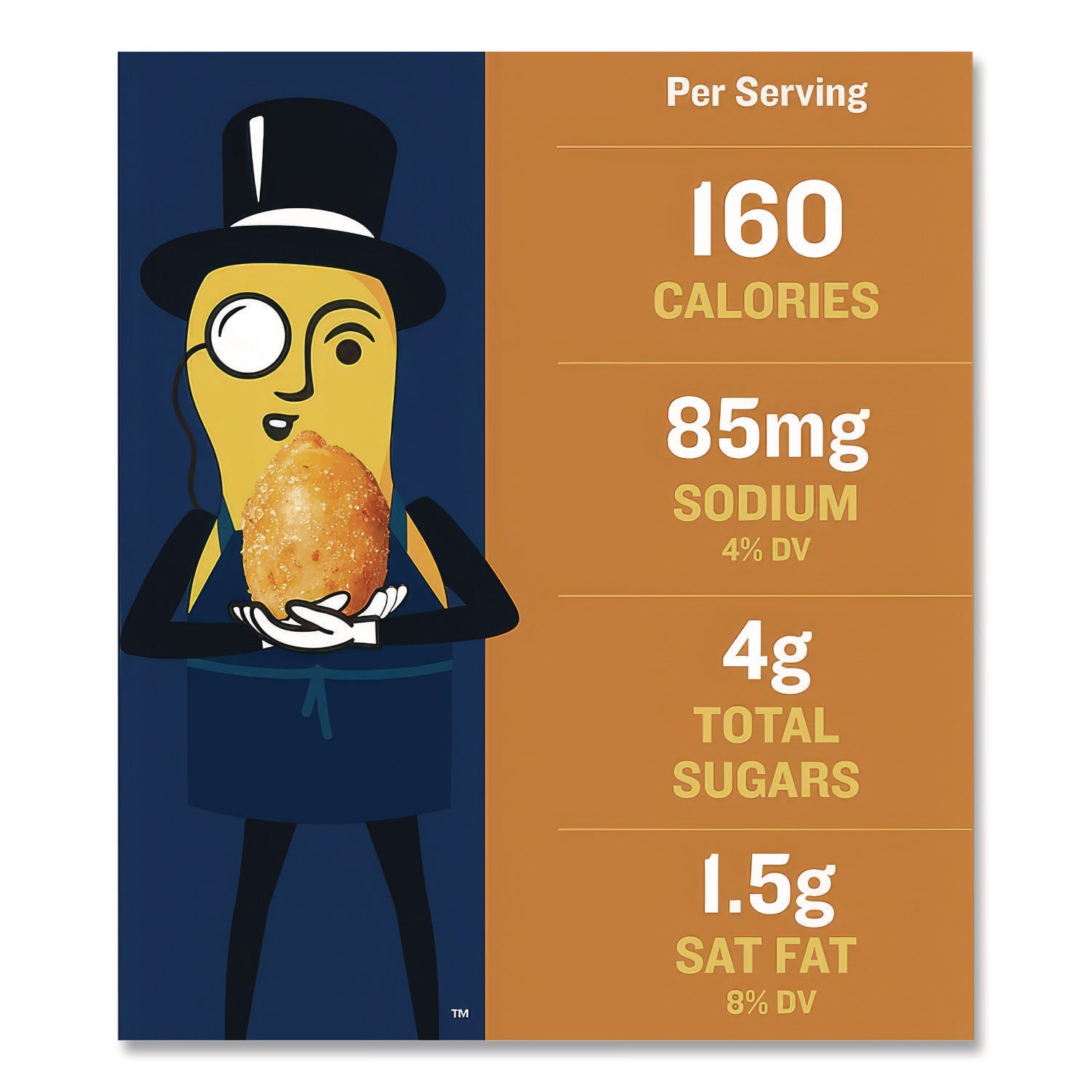 Honey Roasted Peanuts, 2.5 oz Tube, 15/Box