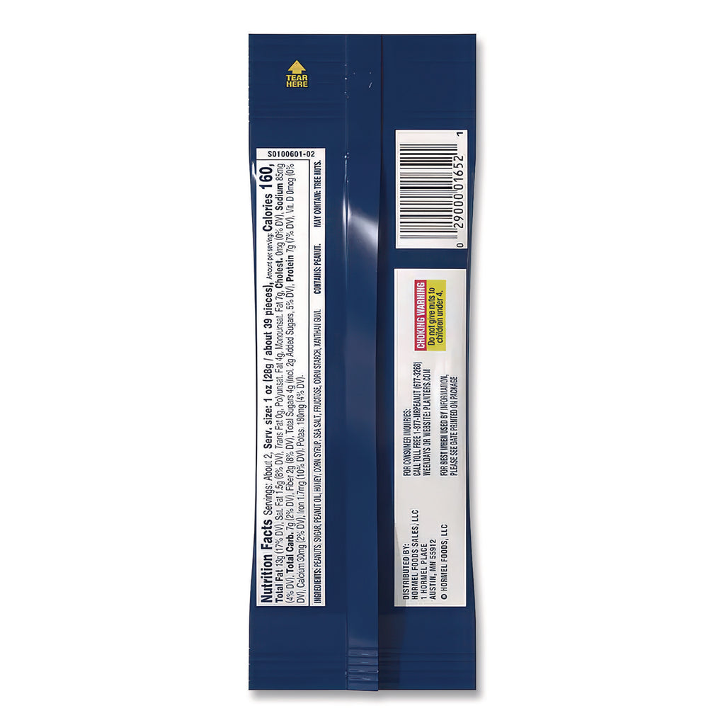 Honey Roasted Peanuts, 2.5 oz Tube, 15/Box