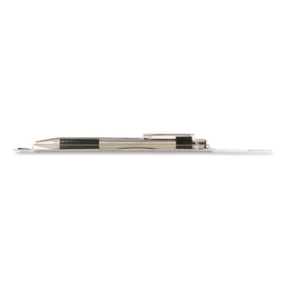 Zebra STEEL 3 Series F-301 Retractable Ballpoint Pen - Fine Pen Point - 0.7 mm Pen Point Size - Refillable - Retractable - Black - Stainless Steel Barrel - 1 Each