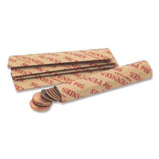 Flat Coin Wrappers, Pennies, $.50, 1000 Wrappers/Box