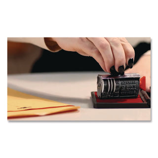 2000 PLUS One-Color Felt Stamp Pad, #1, 4.25" x 2.75", Red