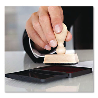 2000 PLUS One-Color Felt Stamp Pad, #1, 4.25" x 2.75", Red