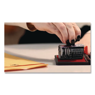 2000 PLUS One-Color Felt Stamp Pad, #2, 6.25" x 3.5", Red