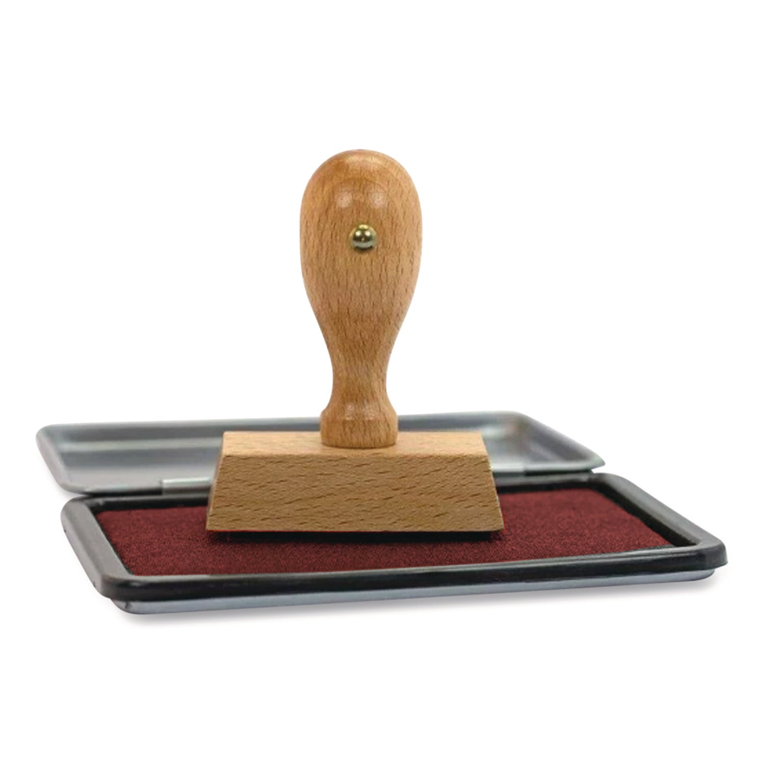 2000 PLUS One-Color Felt Stamp Pad, #2, 6.25" x 3.5", Red