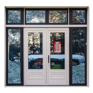 Open/Closed Business Hours Sign Kit, 8 x 12, Red