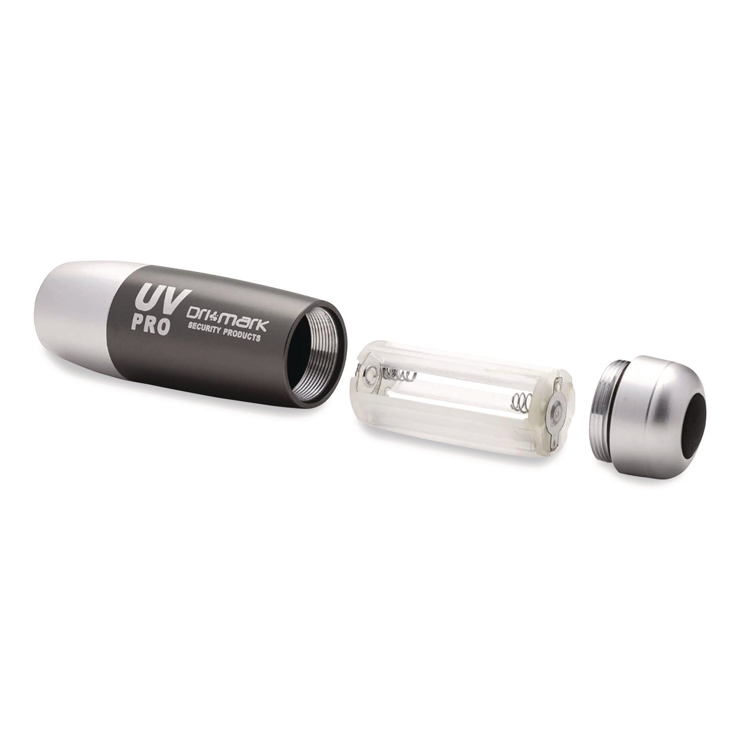 UV Pro Ultraviolet Counterfeit Detecto, UV Light; Watermark, U.S.; Most Foreign Currencies, 7.28 x 3.74 x 4.21, Black/Silver