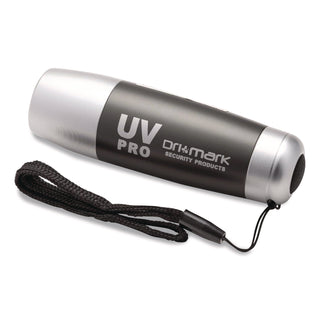 UV Pro Ultraviolet Counterfeit Detecto, UV Light; Watermark, U.S.; Most Foreign Currencies, 7.28 x 3.74 x 4.21, Black/Silver