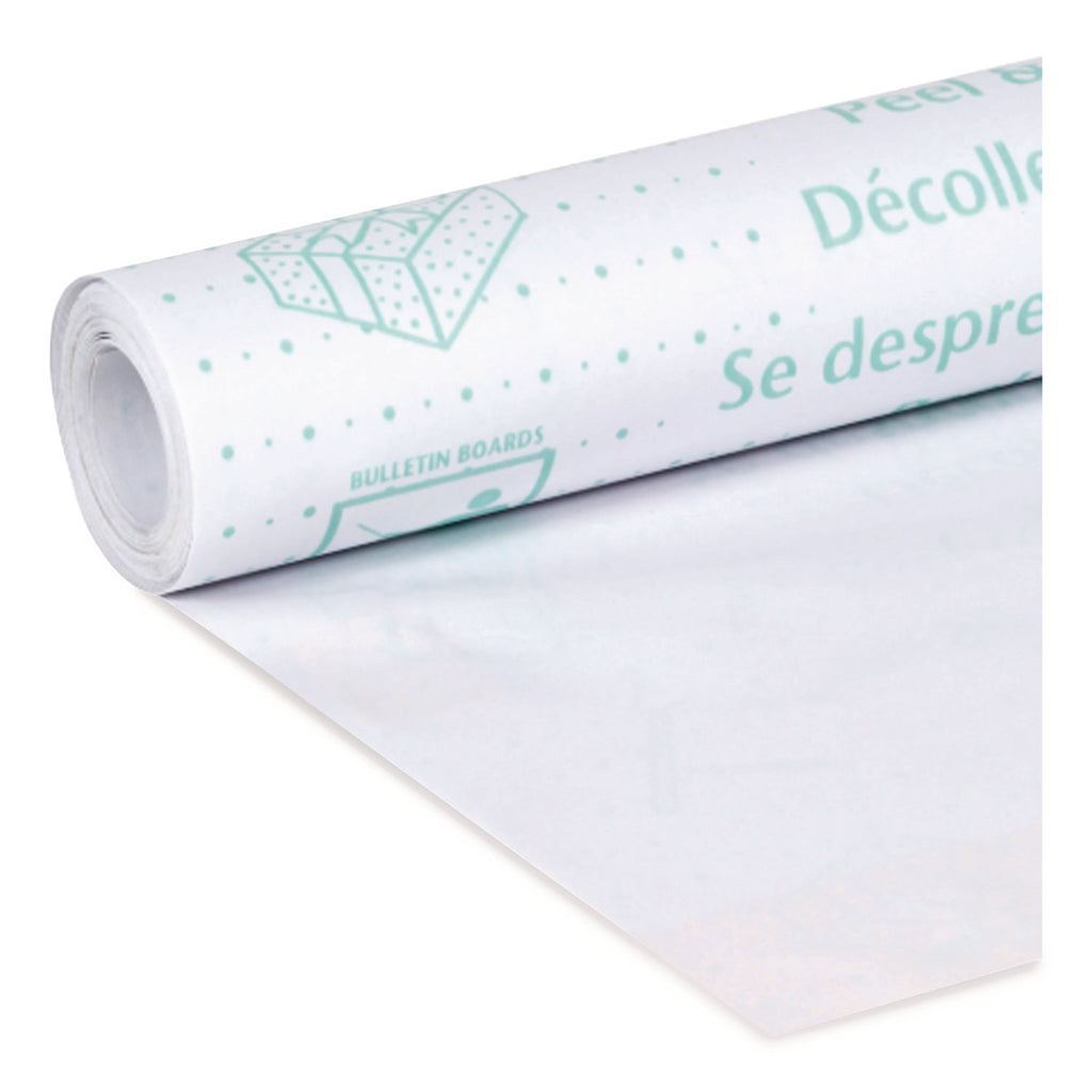 Peel-and-Stick Clear Laminate Roll, 5.91 mil, 18" x 8 yd, Matte Clear