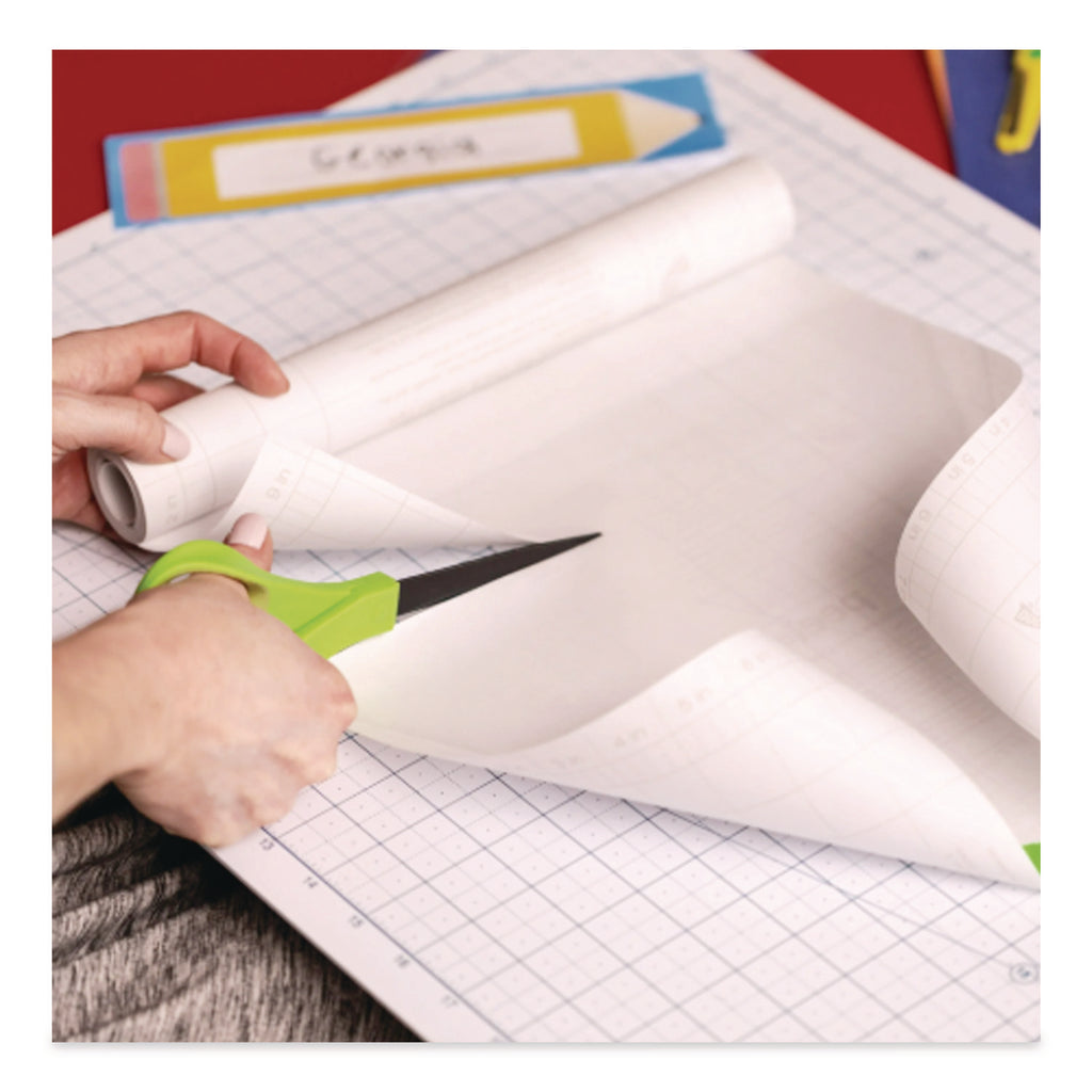 Peel-and-Stick Clear Laminate Roll, 5.91 mil, 18" x 8 yd, Matte Clear