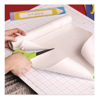 Peel-and-Stick Clear Laminate Roll, 5.91 mil, 18" x 8 yd, Matte Clear