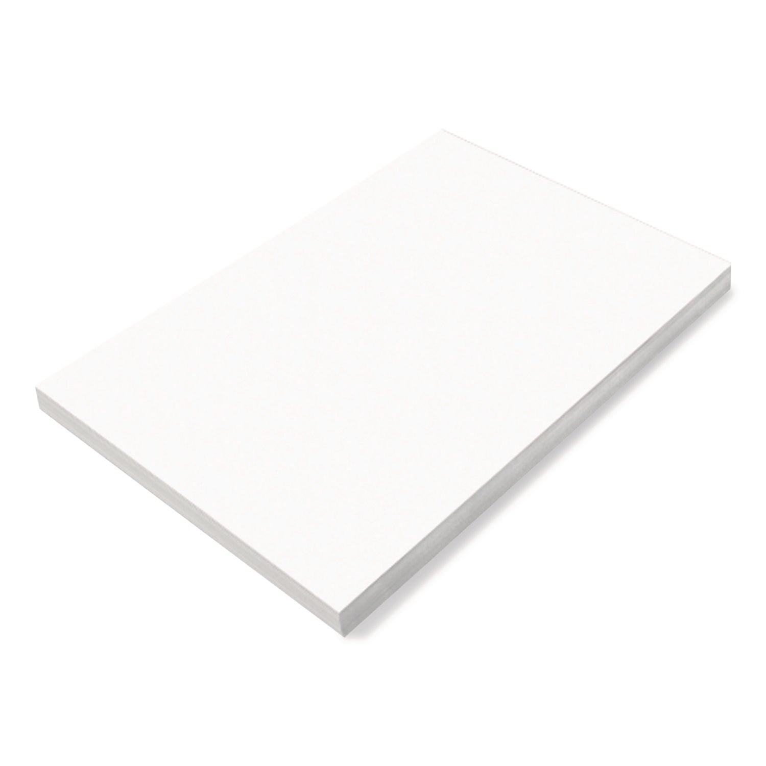 SunWorks Construction Paper, 50 lb Text Weight, 12 x 18, White, 50/Pack