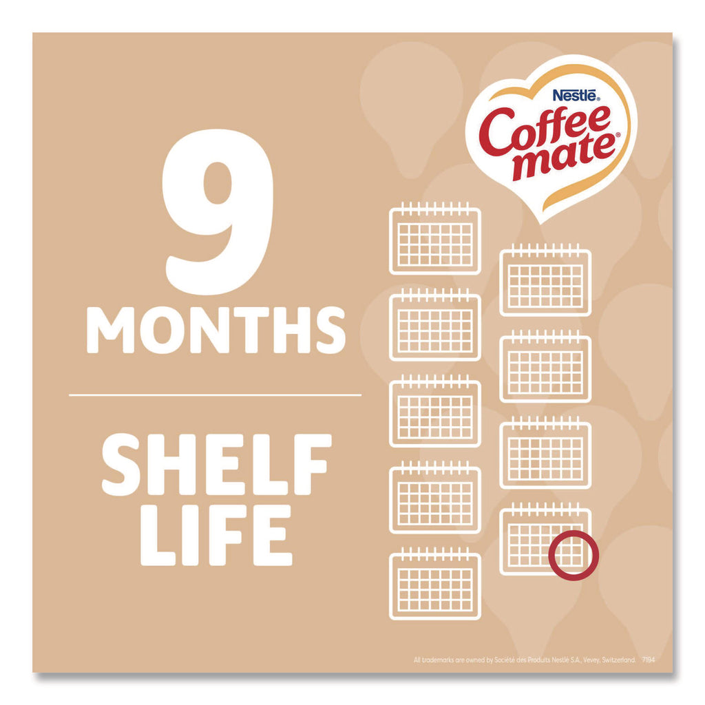 Liquid Coffee Creamer, Original, 0.38 oz Mini Cups, 50/Box, 4 Boxes/Carton, 200 Total/Carton