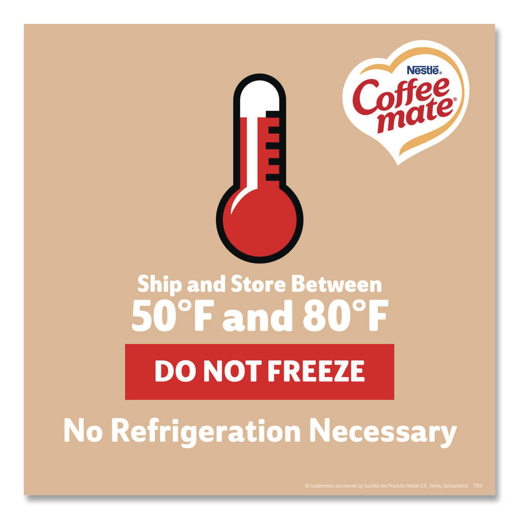 Liquid Coffee Creamer, Original, 0.38 oz Mini Cups, 50/Box, 4 Boxes/Carton, 200 Total/Carton