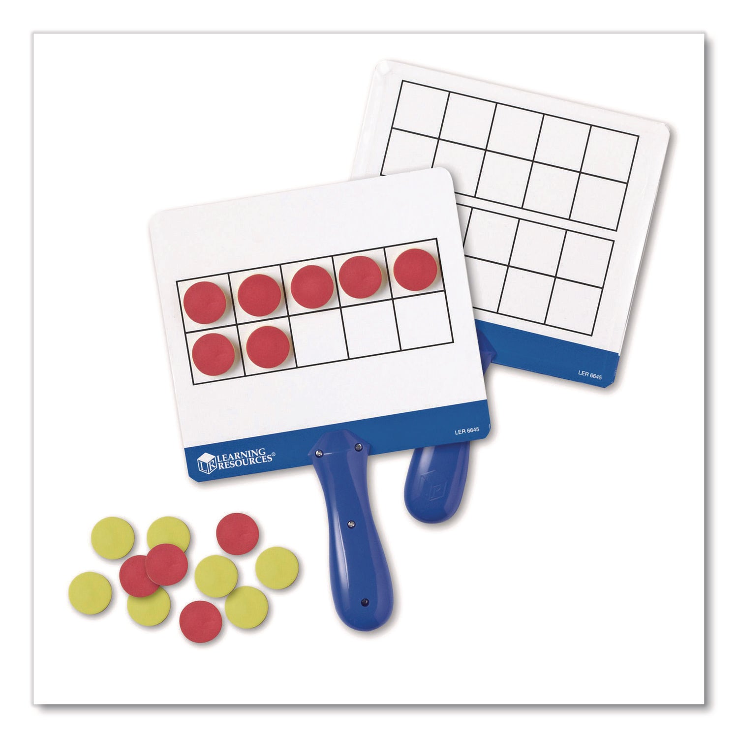 Learning Resources Magnetic 10-frame Answer Boards - Theme/Subject: Learning - Skill Learning: Mathematics, Counting, Operation - 4-7 Year - Red, Yellow