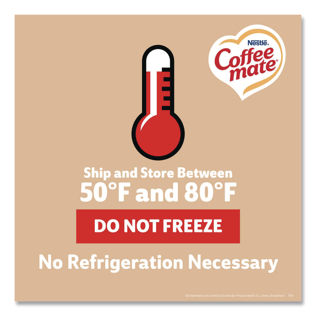 Liquid Coffee Creamer, Original, 0.38 oz Mini Cups, 50/Box