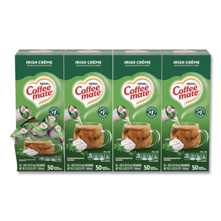 Liquid Coffee Creamer, Irish Creme, 0.38 oz Mini Cups, 50/Box, 4 Boxes/Carton, 200 Total/Carton