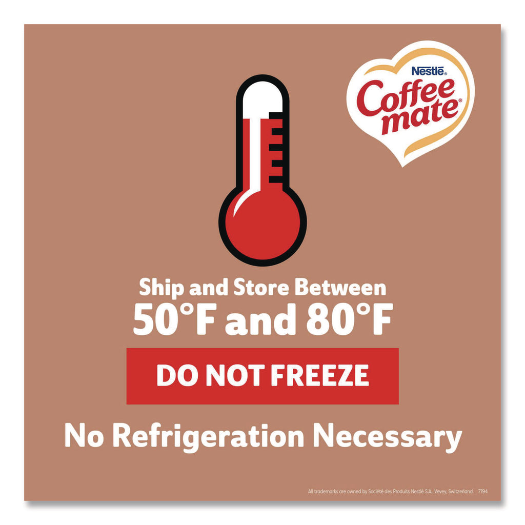 Liquid Coffee Creamer, Cafe Mocha, 0.38 oz Mini Cups, 50/Box, 4 Boxes/Carton, 200 Total/Carton