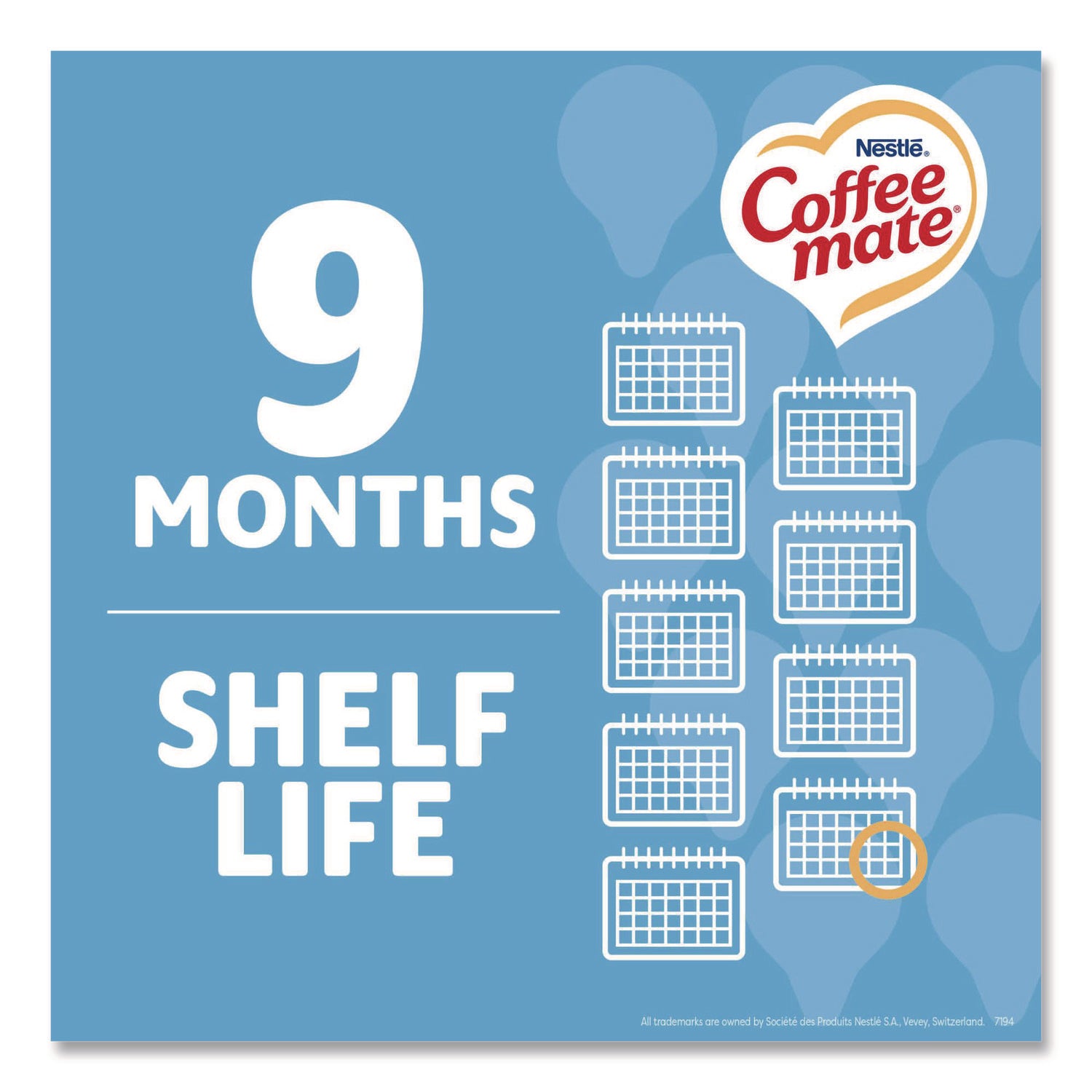 Liquid Coffee Creamer, French Vanilla, 0.38 oz Mini Cups, 50/Box, 4 Boxes/Carton, 200 Total/Carton