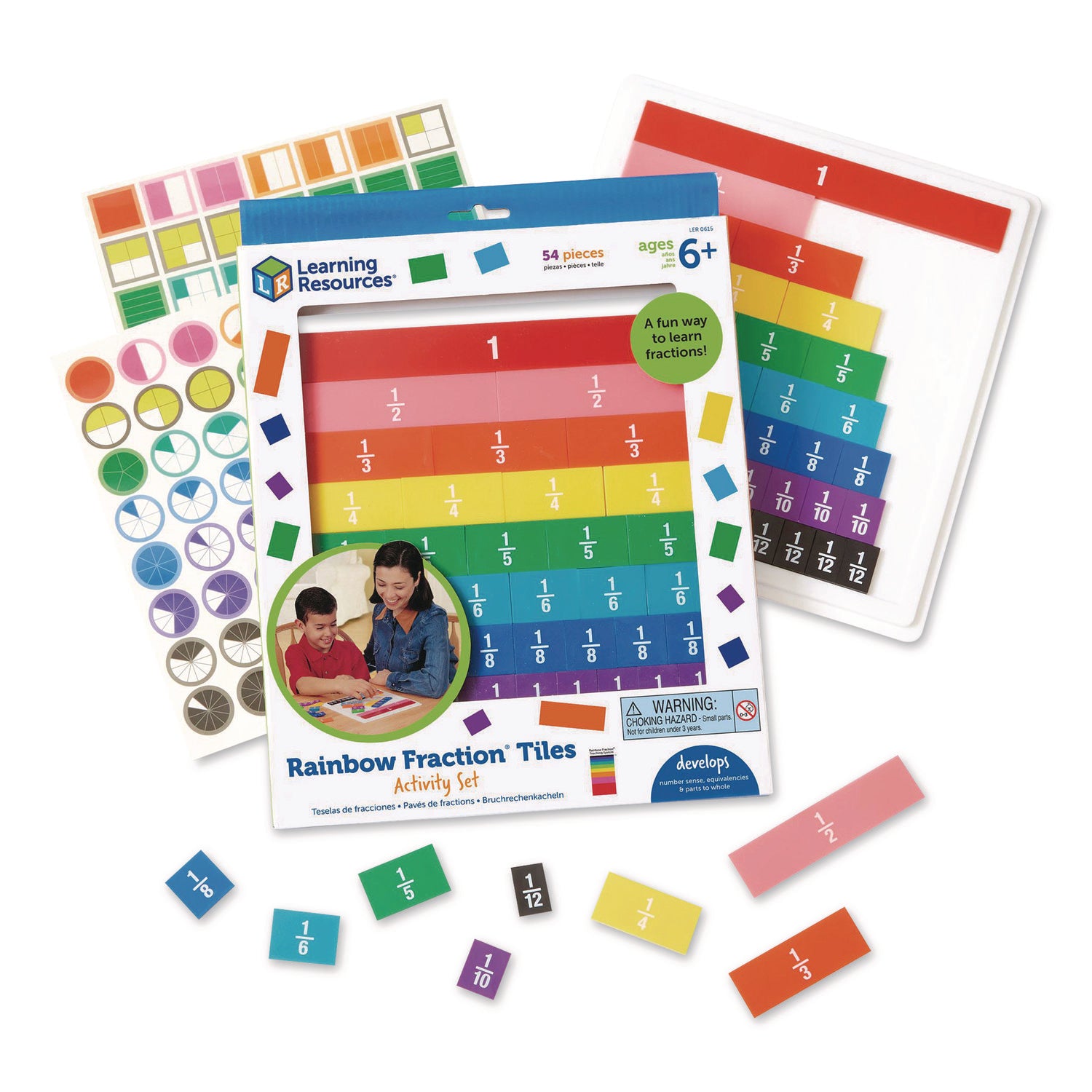 Rainbow Fraction Tiles - Theme/Subject: Learning - Skill Learning: Fraction, Mathematics - 6+ - 51 / Set