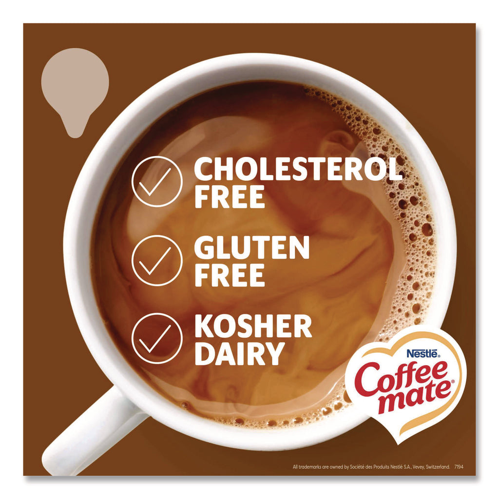 Liquid Coffee Creamer, Snickers, 0.38 oz Mini Cups, 50 Cups/Box
