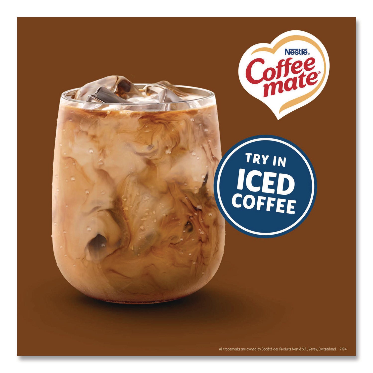 Liquid Coffee Creamer, Snickers, 0.38 oz Mini Cups, 200 Cups/Carton