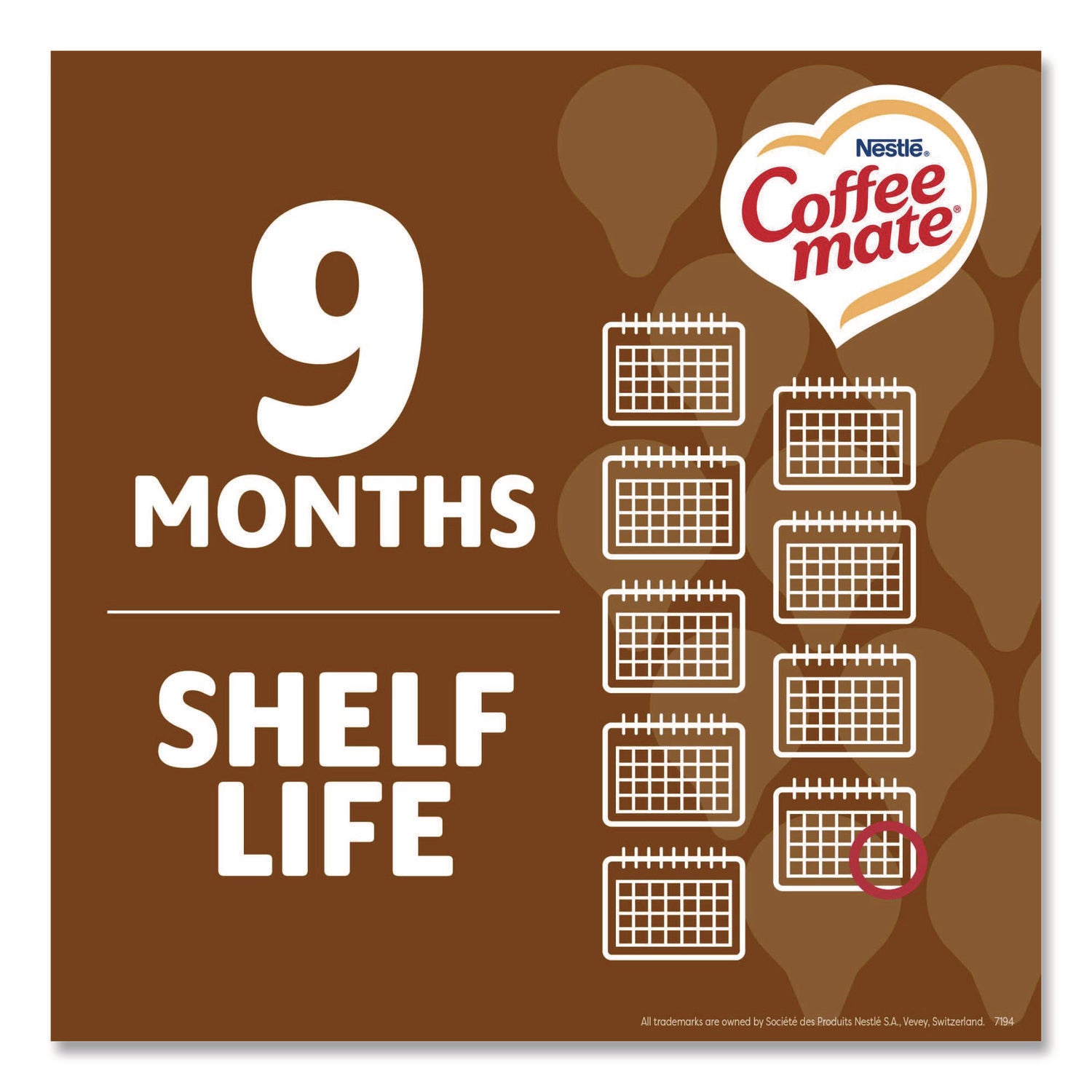 Liquid Coffee Creamer, Snickers, 0.38 oz Mini Cups, 200 Cups/Carton