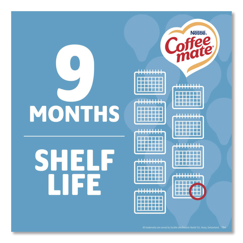 Liquid Coffee Creamer, Zero Sugar French Vanilla, 0.38 oz Mini Cups, 50/Box, 4 Boxes/Carton, 200 Total/Carton