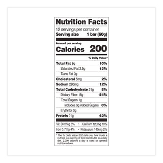 Protein Bars, Cookies and Cream, 2.12 oz Bar, 12 Bars/Box