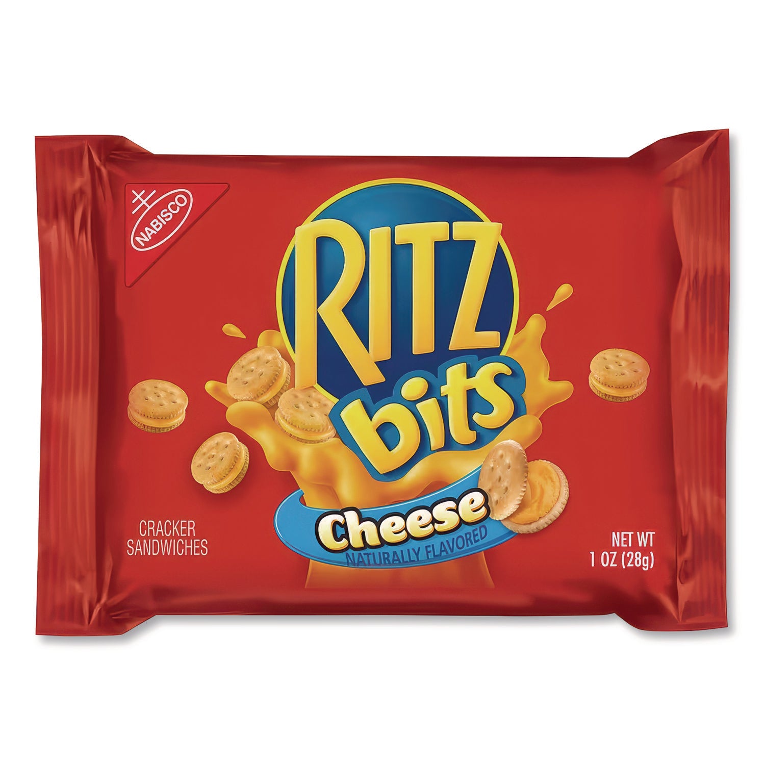 Ritz Bits, Cheese, 1 oz Pouch, 12/Pack