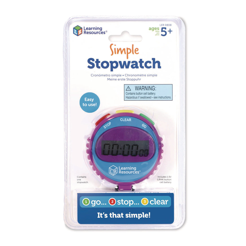 Learning Resources Simple Stopwatch - 1 Each