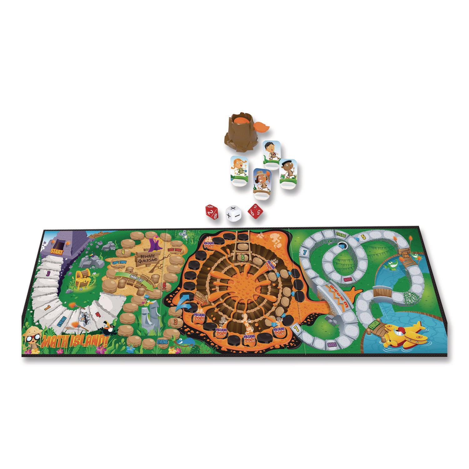 Learning Resources Math Island! Addition & Subtraction Game - Educational4 Players - 1 Each