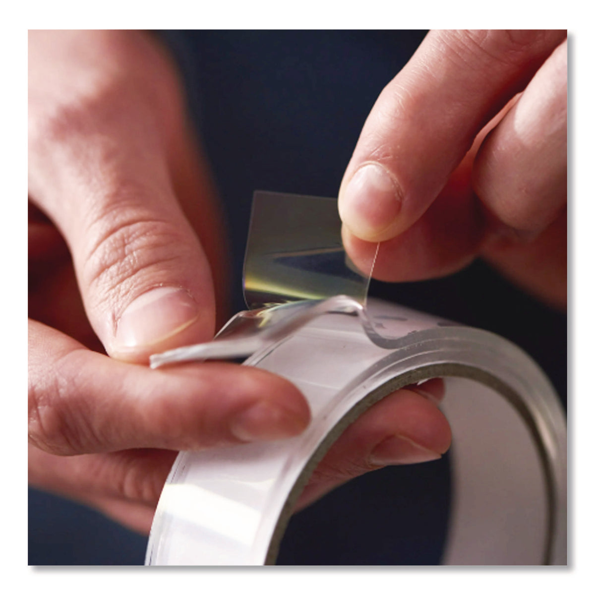 MAX Strength Nano-Grab Double-Sided Gel Tape, 0.94" x 5 ft, Clear