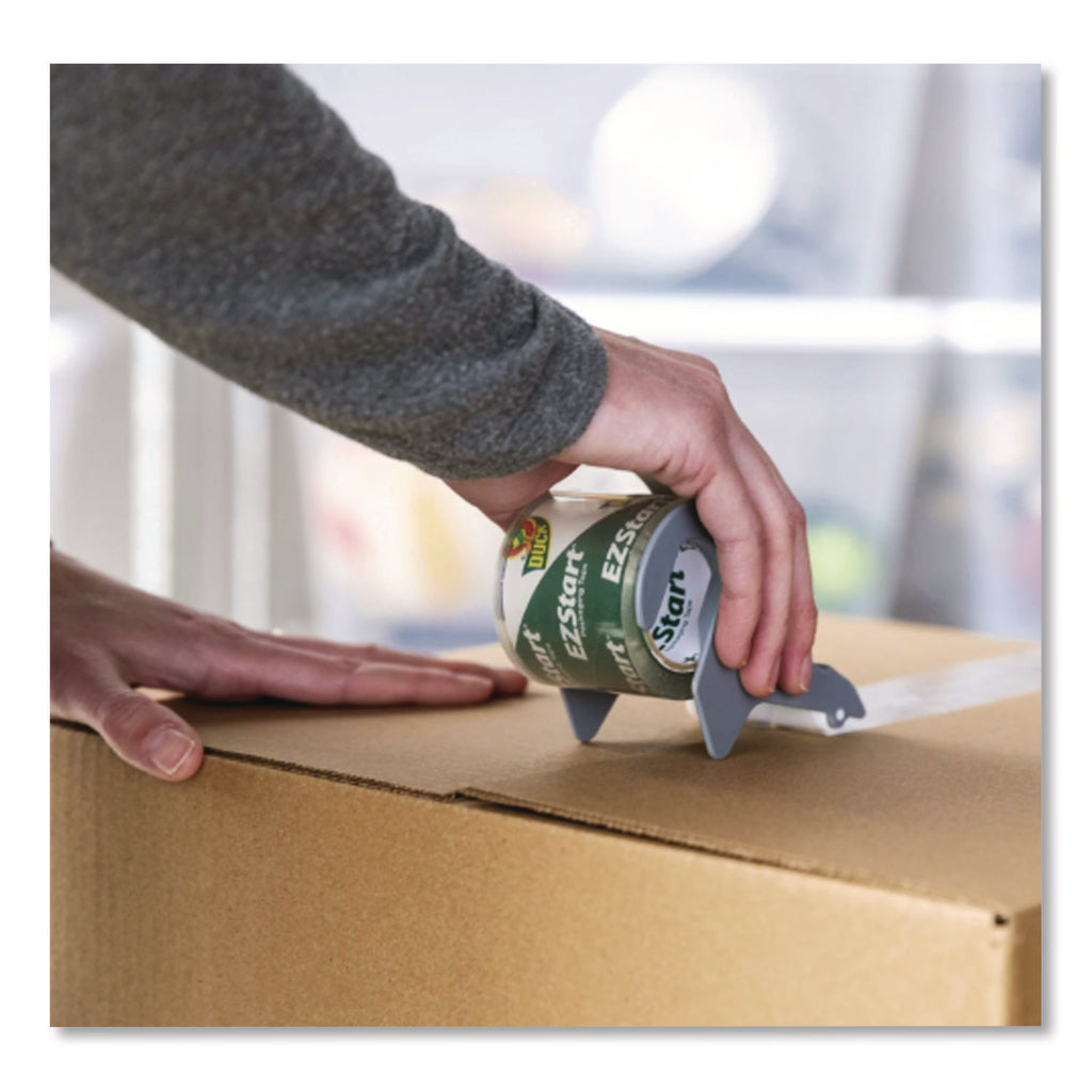 EZ Start Premium Packaging Tape with Dispenser, 3" Core, 1.88" x 22.2 yds, Clear, 6/Pack