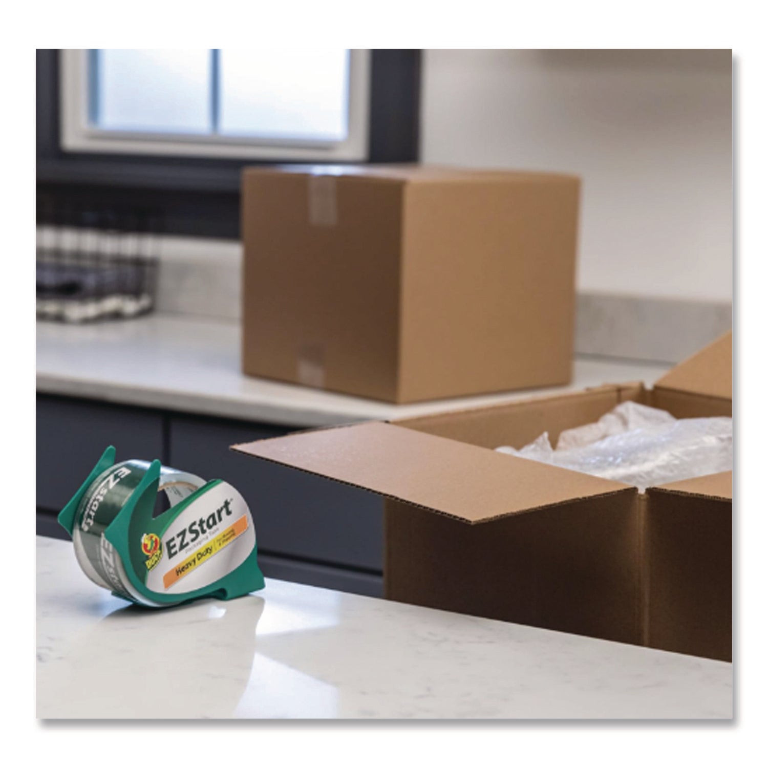 EZ Start Carton Sealing Tape, 1.89" Core, 1.88" x 30 yds, Clear
