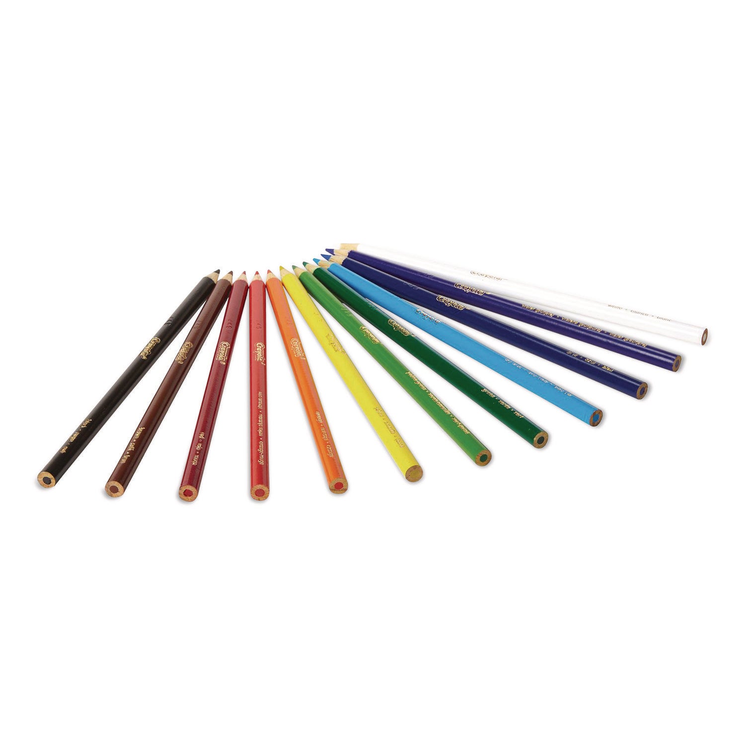 Color Pencil Classpack Set with (240) Pencils and (12) Pencil Sharpeners, 3.3 mm, 2B, Assorted Lead and Barrel Colors, 240/BX