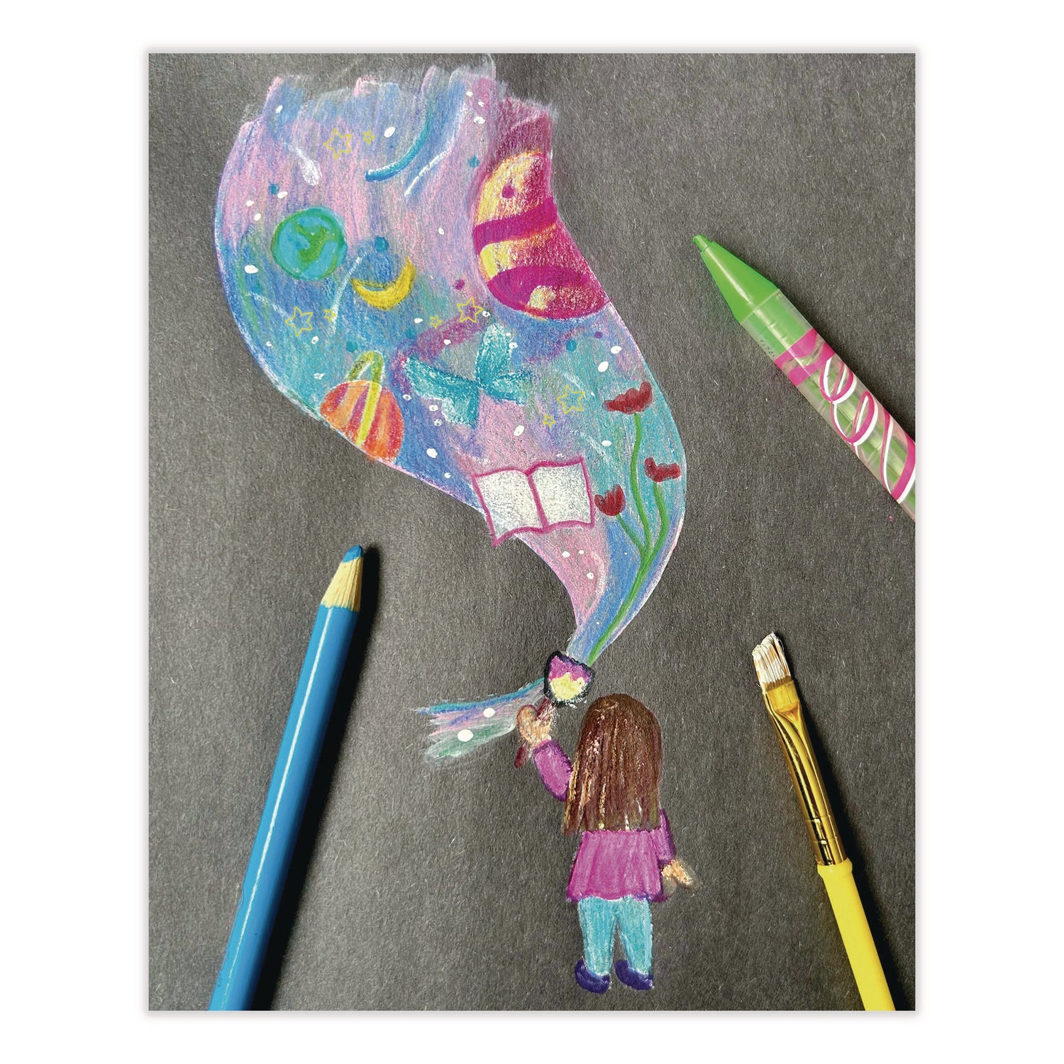 Color Pencil Classpack Set with (240) Pencils and (12) Pencil Sharpeners, 3.3 mm, 2B, Assorted Lead and Barrel Colors, 240/BX