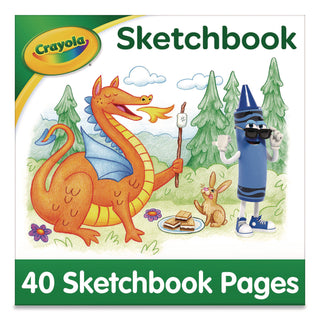 Animal Animations Wirebound Sketchpad, Unruled, Gold/Green Cover, 40 White 9 x 9 Sheets