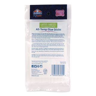 CraftBond Less Mess All-Temp Glue Sticks, 0.27" x 4", Dries Clear, 24/Pack