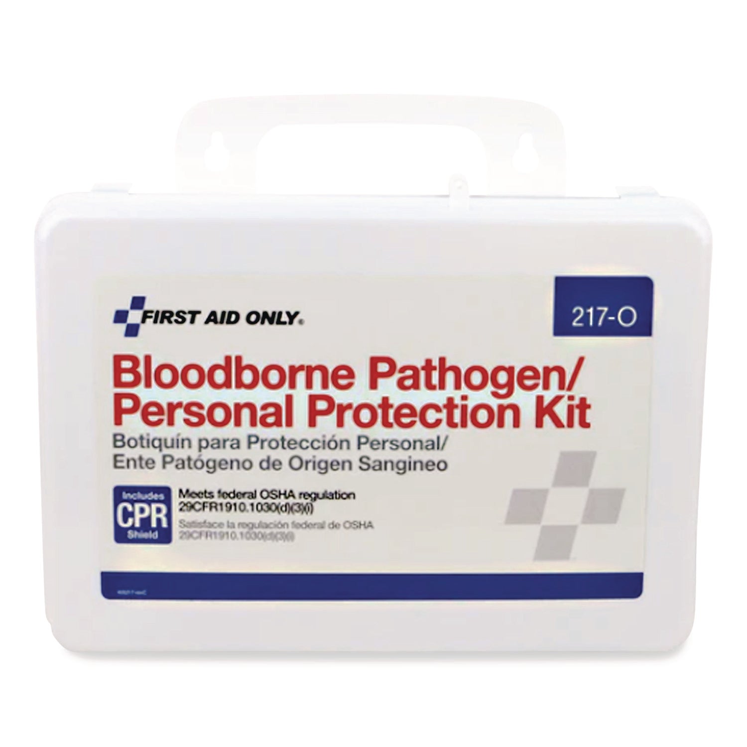 Bloodborne Pathogen and Personal Protection Kit with Microshield, 26 Pieces, Plastic Case