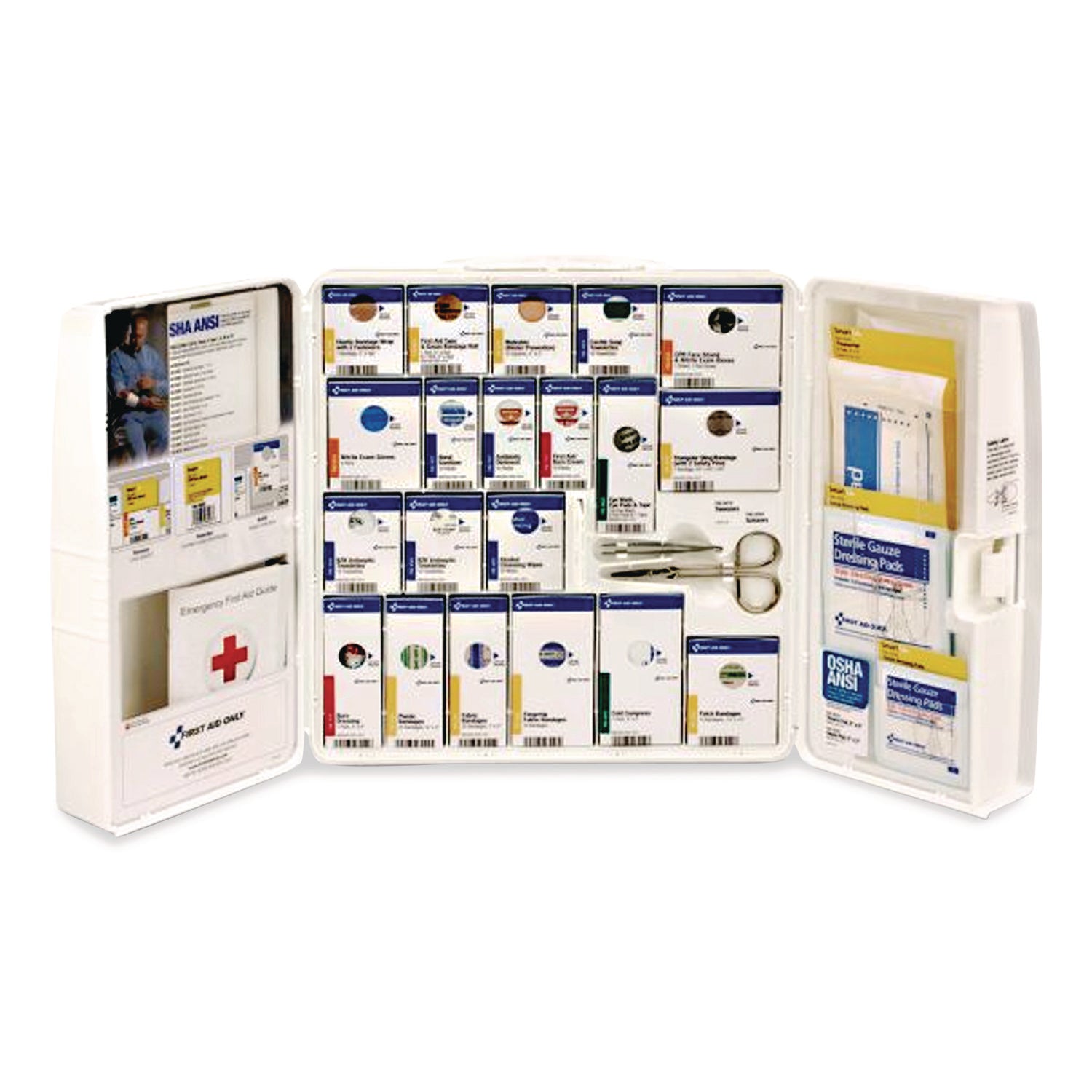 General Business First Aid Kit for 50 People, 245 Pieces, Plastic Case