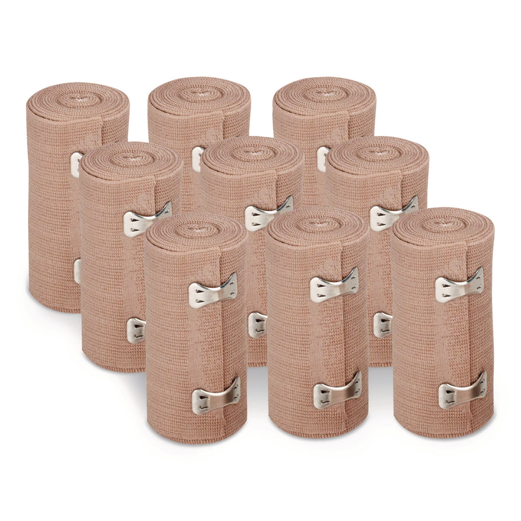 Reusable Elastic Bandage Wrap, 4" x 15 ft, 9/Box