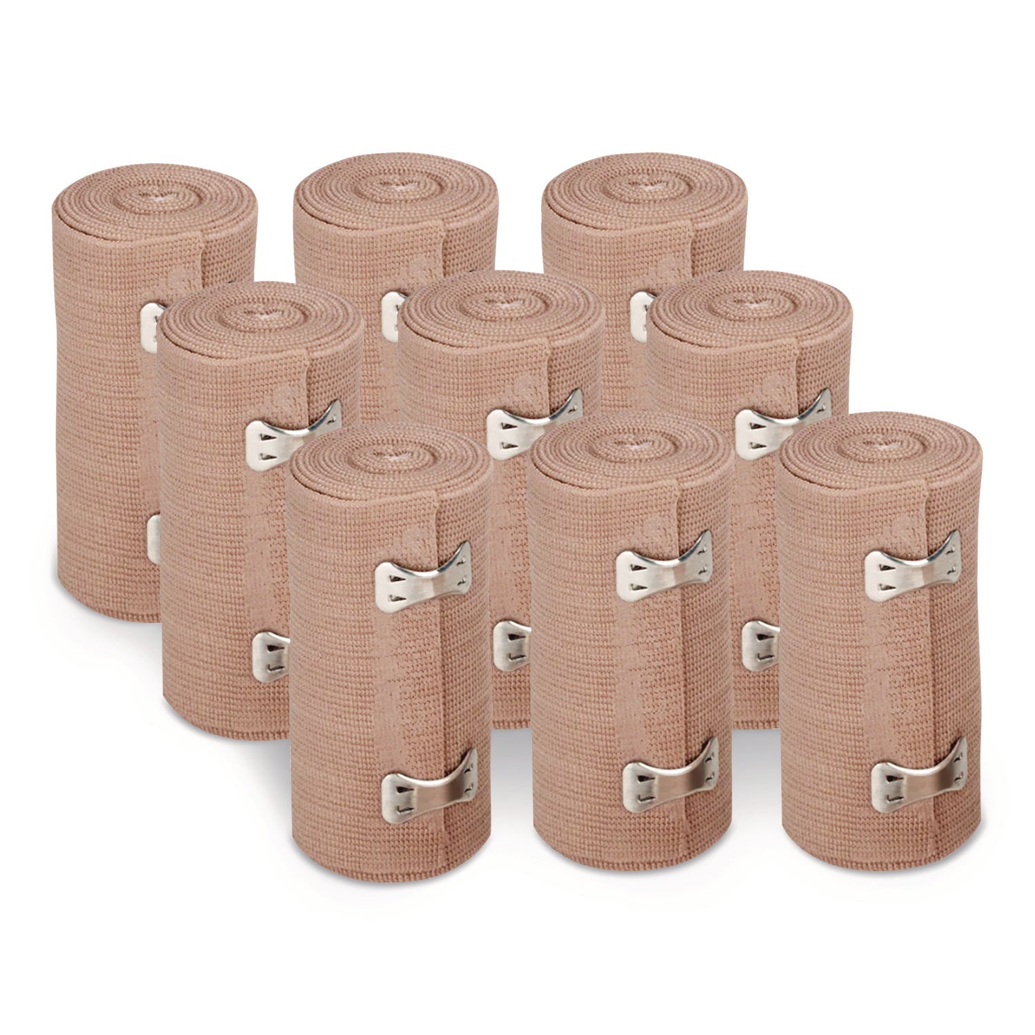 Reusable Elastic Bandage Wrap, 4" x 15 ft, 9/Box