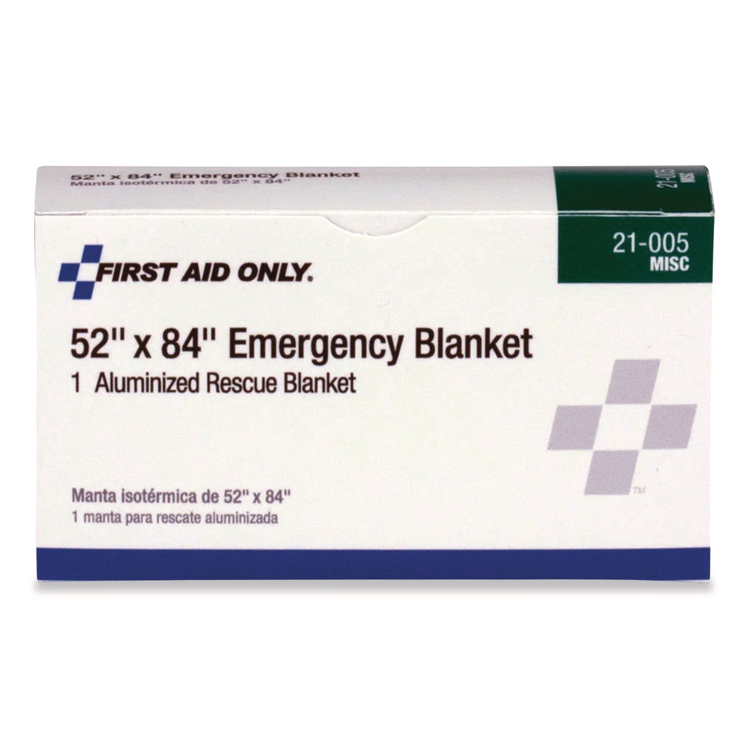 Aluminized Emergency Blanket, 52 x 84