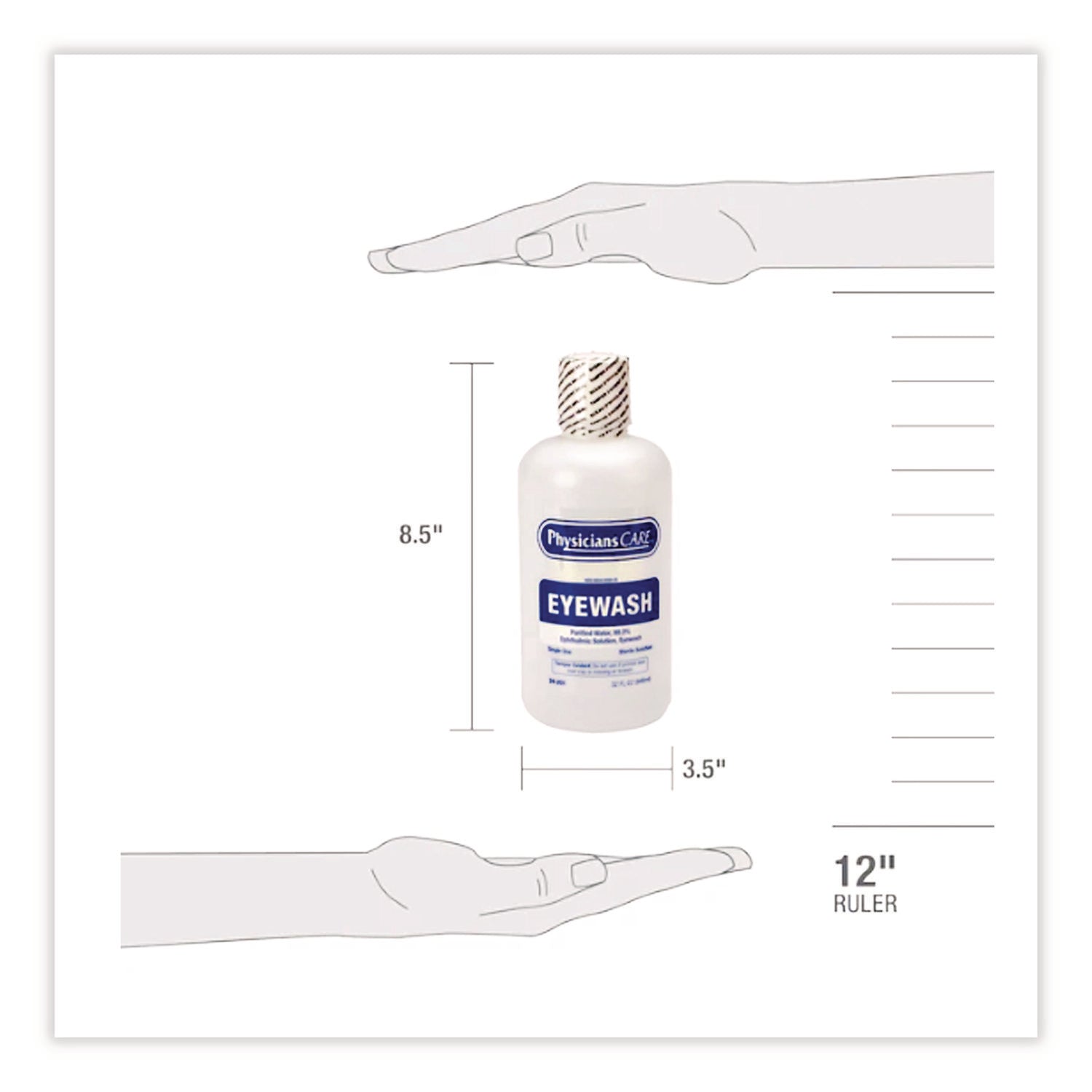 Pur-Wash Eye Wash, 32 oz Bottle