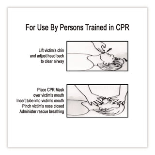 CPR Face Shield with Elastic Ear Bands, Fits Adults and Children