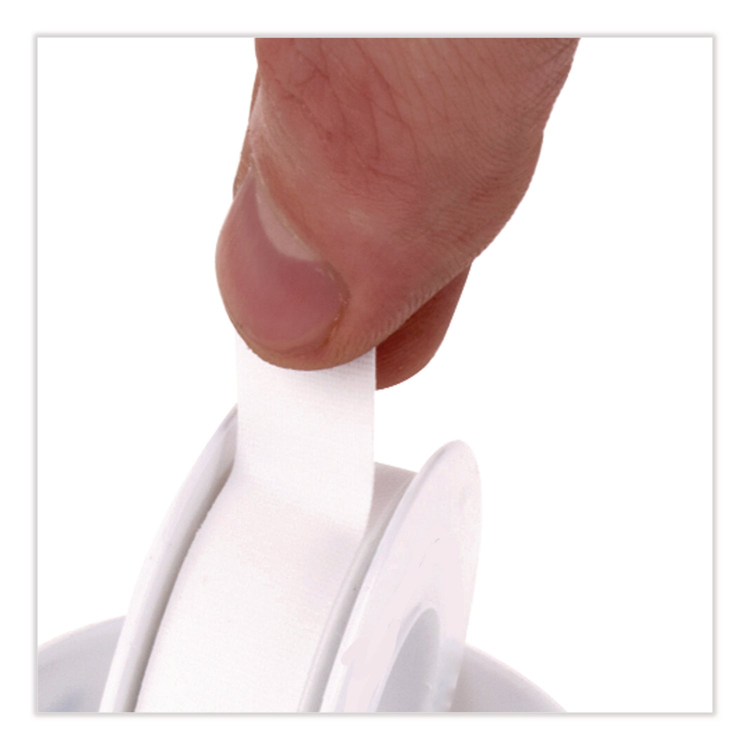 Waterproof-Adhesive Medical Tape, 1" Core, 0.5" x 15 ft, White