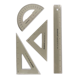 College Combination Set, Plastic, Transparent Smoke