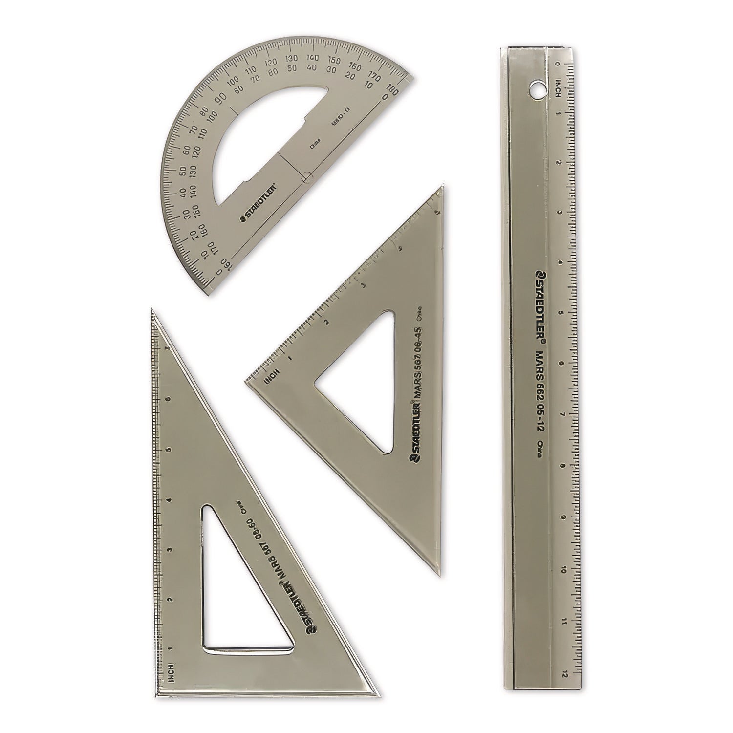 College Combination Set, Plastic, Transparent Smoke